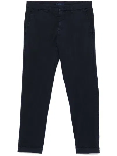 Fay Navy Blue Classic Capri Pants