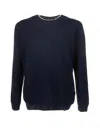 Fay Navy Blue Crew Neck Sweater