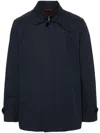 Fay Morning Button-up Jacket In Navy Blue