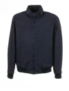 FAY NAVY BLUE JACKET WITH ZIP AND COLLAR