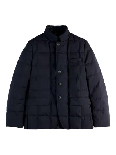 FAY NAVY BLUE QUILTED JACKET FAY