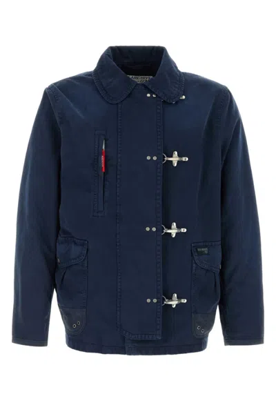 FAY NAVY BLUE TWILL JACKET