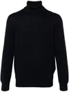 FAY NAVY BLUE VIRGIN WOOL JUMPER