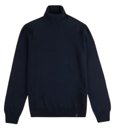 Fay Navy Blue Virgin Wool Sweater
