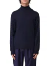 Fay Navy Blue Virgin Wool Sweater
