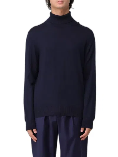 Fay Navy Blue Virgin Wool Sweater