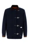 Fay Navy Blue Wool Blend Jacket In Blue