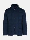 Fay Navy Polyester Jacket In Navy