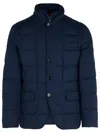 Fay Navy Polyester Jacket In Navy