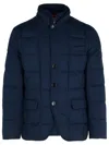 Fay Navy Polyester Jacket In Navy
