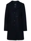 Fay Navy Virgin Wool Blend Coat