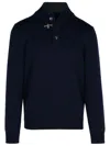 Fay High Neck Sweater In Navy