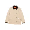 Fay Cotton Coat In Neutral