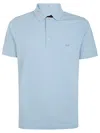 Fay Polo Db Collar Piquet In Blue