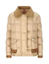 Fay Nylon Down Jcket In Beige