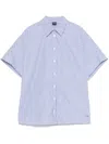 Fay Stripe Shirt In Blue