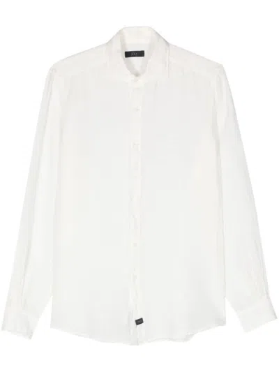 Fay Optical White French Collar Shirt
