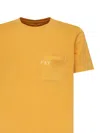 Fay Orange Jersey Crewneck T Shirt In Yellow