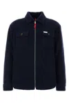 Fay Jacket Wool Blend Buttoned Cuffs In Blue