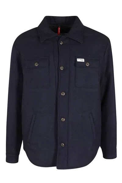 Fay Overshirt Archive Jacket In Blue