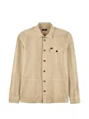 Fay Oversized Pocket Shirt In Neutral