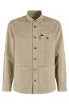 Fay Overshirt Canvas Over Fit Shirt In Neutrals