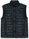 Fay Oxford Blue Jacket With Stand-up Collar In Black