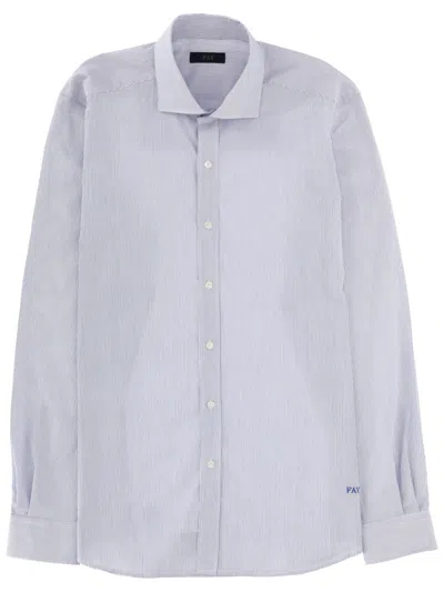 Fay Oxford Shirt In Blue