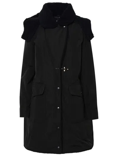 Fay Padded Cotton Blend Parka In Black