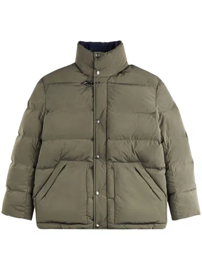 Fay Padded Down Coat For Men With Lightweight Insulation In Green