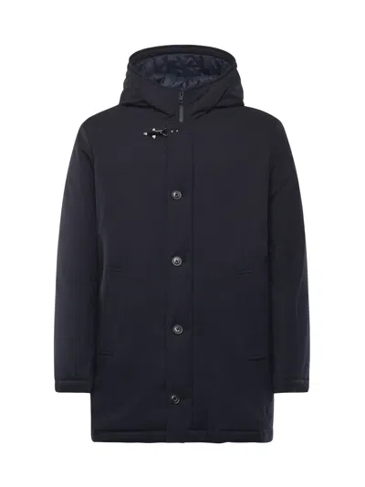 FAY PADDED GABARDINE PEA COAT