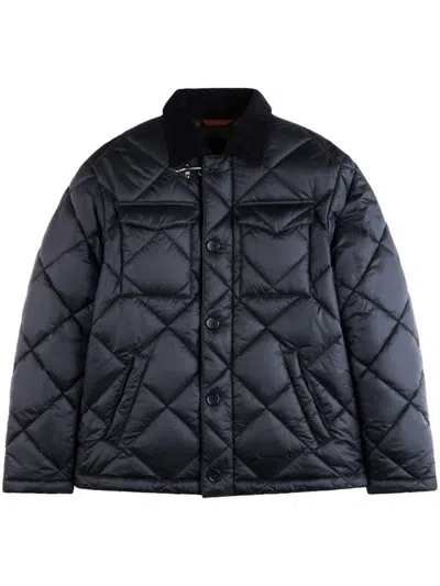 Fay Padded Jacket In Blue