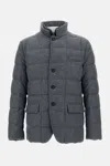 Fay Long-sleeved Cotton Jacket In Gray