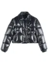 Fay Short Quilted Down Jacket In Schwarz