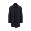 Fay Padded Stretch Technical Twill Coat In Blue