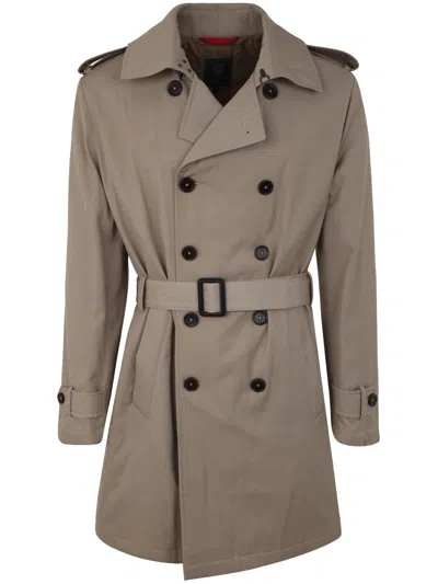 Fay Padded Trench In Brown
