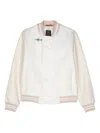 Fay Panelled-design Bomber Jacket In Neutrals