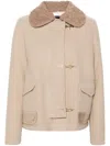 Fay 3 Hooks In Wool And Cashmere Blend Fabric In Neutrals