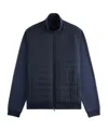 Fay Quilted-panelled Jacket In Blue