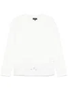Fay Panelled Sweatshirt In White