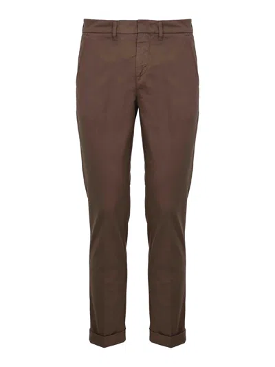 Fay Capri Trousers With Brown Turn-up