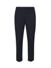 Fay Cotton Poplin Capri Pants In Blue
