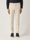 Fay Cotton Poplin Capri Pants In Avorio