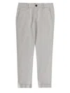 Fay Pantalone In Cotone In Gray
