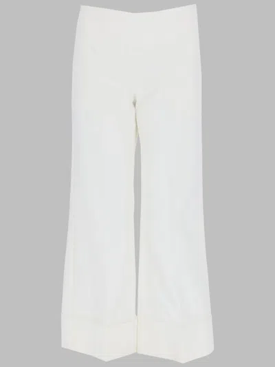 Fay Pantalone In Cotone In White