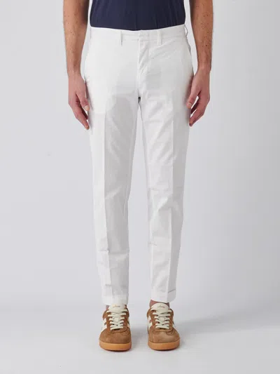 Fay Pantalone Uomo Trousers In Bianco