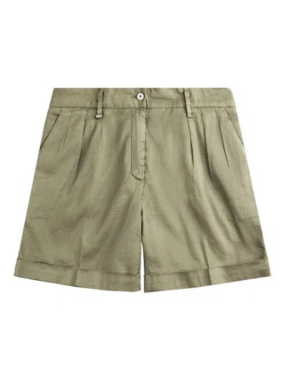 Fay Shorts Mit Bundfalten In Green
