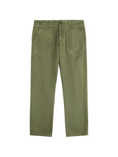 Fay Pantaloni In Cotone Effetto Verdi  In Multi