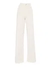 Fay 5 Pockets Flared Pants In White