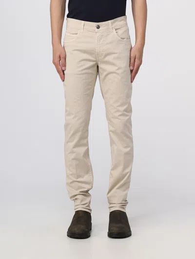 Fay Trousers  Men In Beige